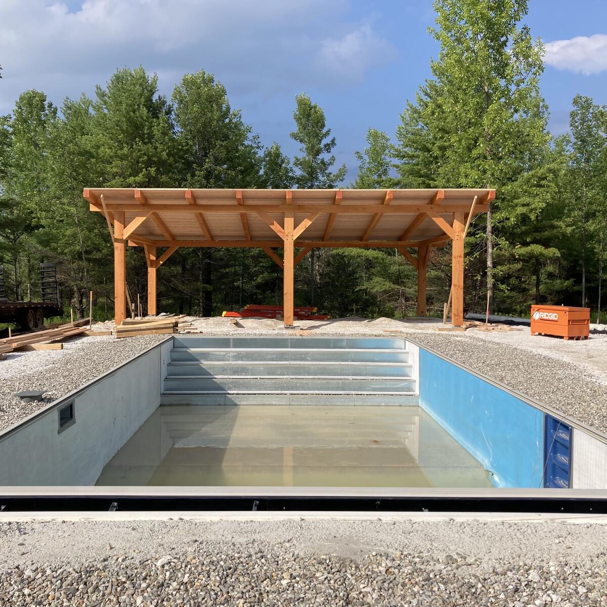 Timber Frame Pool Pavilion 